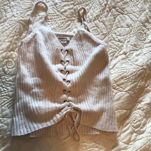 American eagle sweater crop top